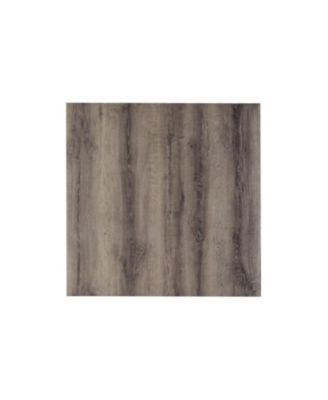 Rustic Counter Height Dining Table Set for 4, Farmhouse 5-Piece Linen Upholstered Stools Dinette Set with Nailhead Accents