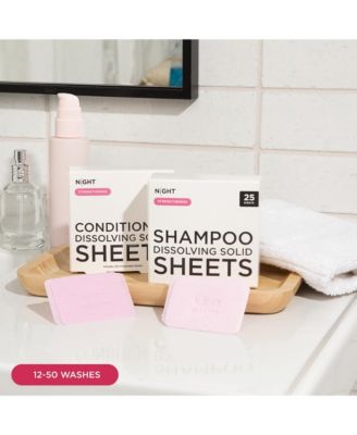 Travel Shampoo Sheets, TSA-Approved No-Limits, No-Spills, Instantly Dissolves, 25-50 Washes
