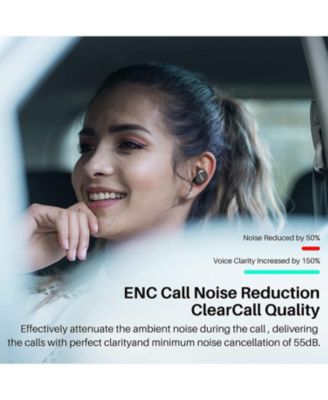 T10S Bluetooth Wireless Earbuds, Waterproof, Touch Controls with Wireless Charging Case - Blue