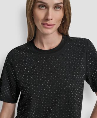 Women's Embellished Crewneck Top
