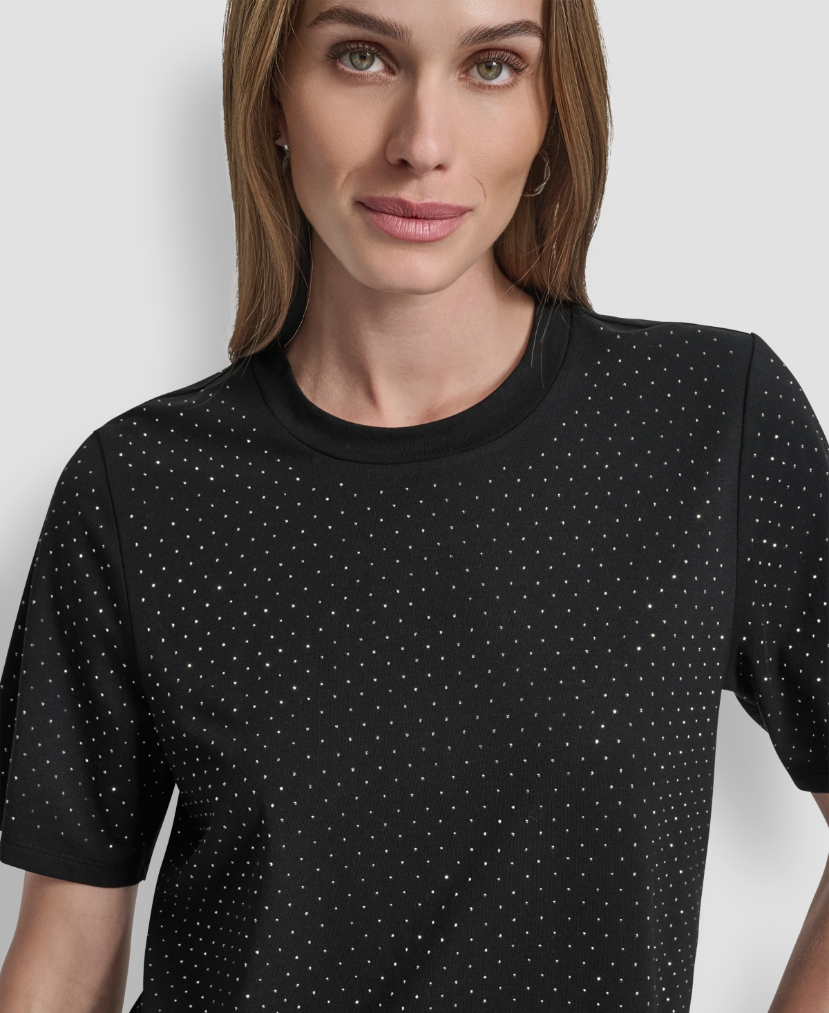 Dkny Women's Embellished Crewneck Top