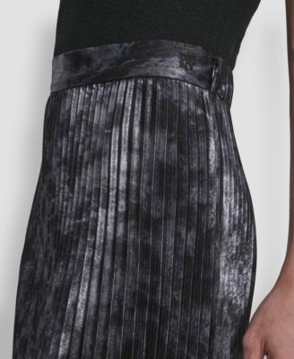 Women's Pleat Detail Midi Skirt