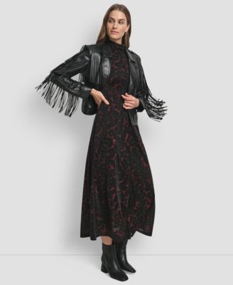 Women's Fringe Detail Crop Collared Jacket