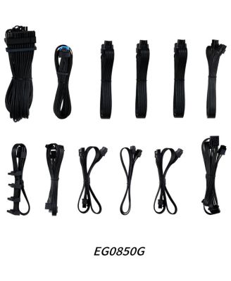 EG0850G EDGE GOLD 850W 80+ Gold Certified Fully Modular ATX Power Supply Unit, Black