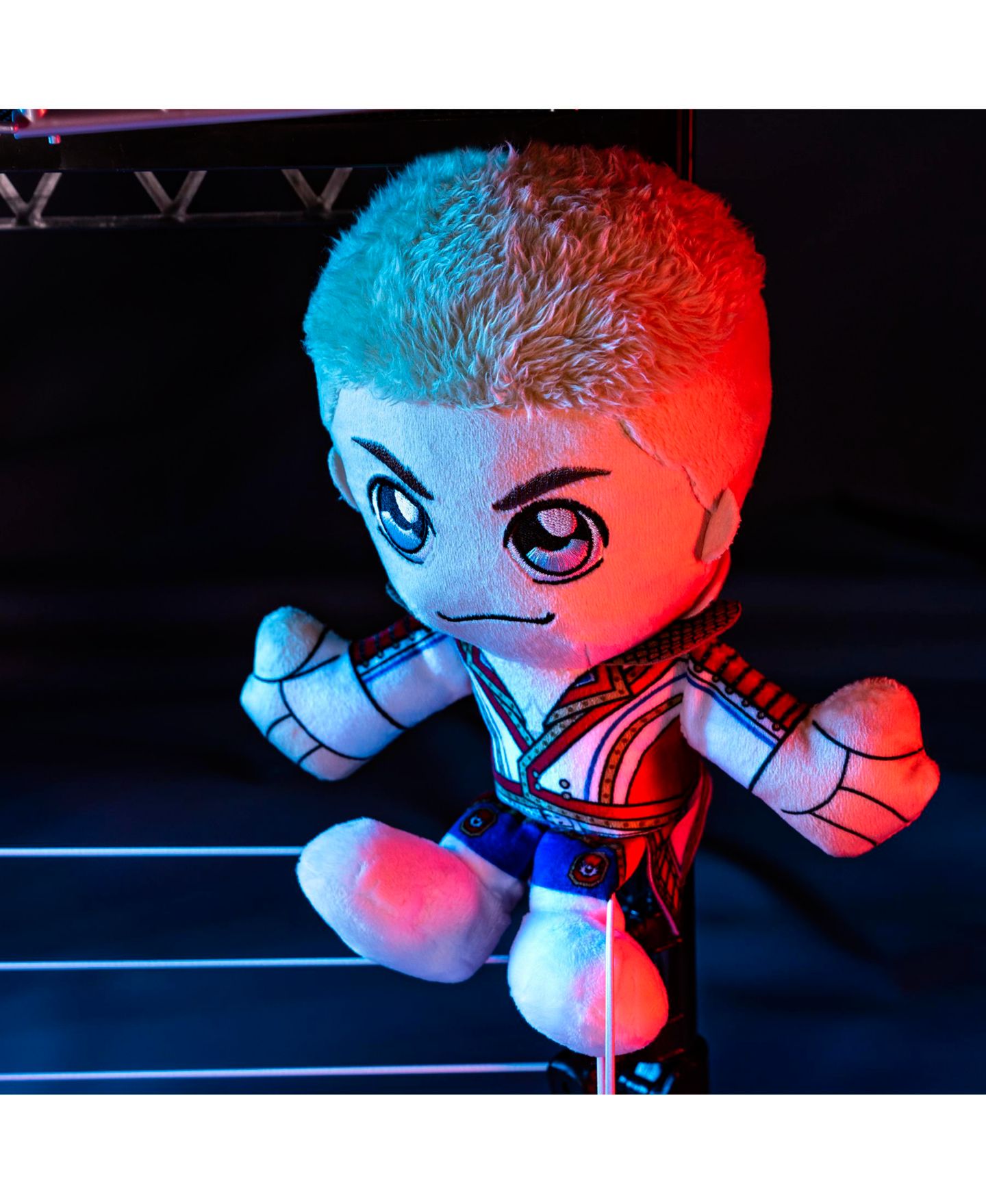 Детская мягкая игрушка Bleacher Creatures Cody Rhodes 8" Kuricha Sitting Plush, цвет: Разноцветный — фото 6