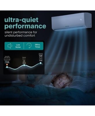 9000 BTU Indoor and Outdoor Mini Split AC Unit Kit – 230V Smart Cooling & Heating Mini Split AC with WiFi