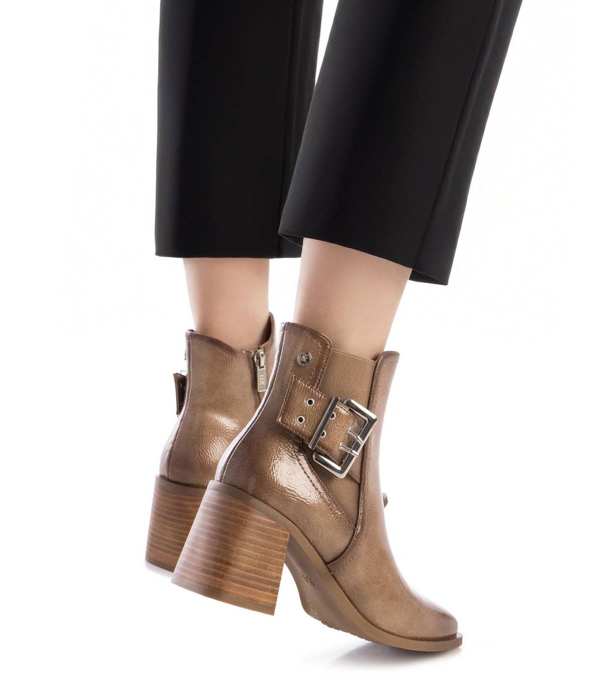 Xti Women's Heeled Patent Leather Chelsea Booties By