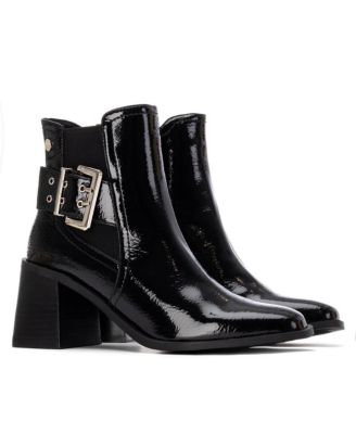 Women's Heeled Patent Leather Chelsea Booties  By XTI