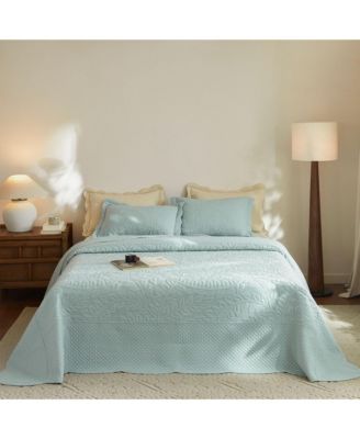 100% Cotton Oversized Bedspread Quilt Set - Queen