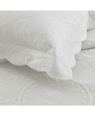 3 PCS 100% Cotton Oversized Bedspread Set Lightweight Quilt Set TX - Queen