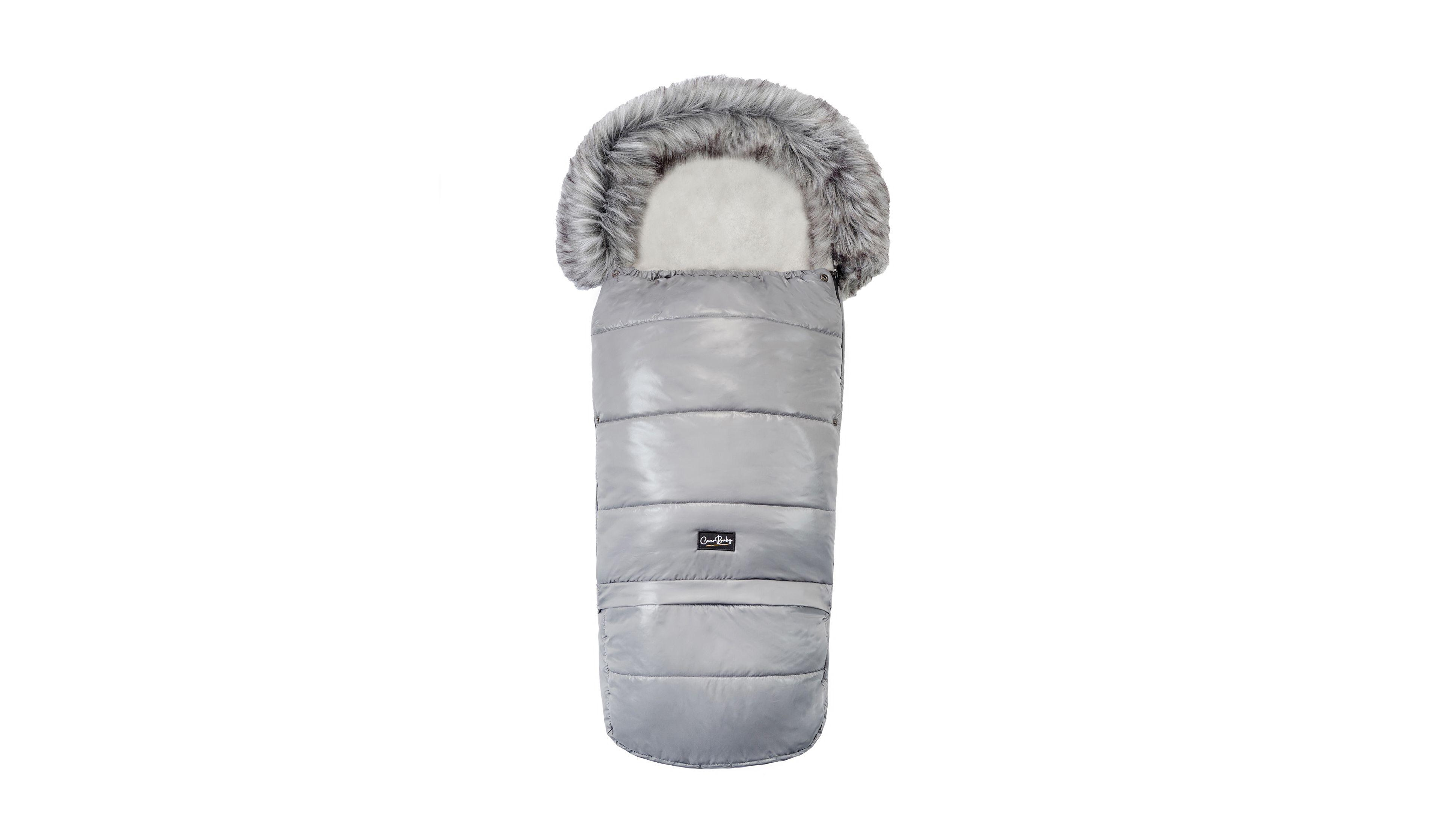 Cover Baby Baby Cover 0-3 Years Organic Premium Gray Wool Adjustable Footmuff in Pastel Dark Gray