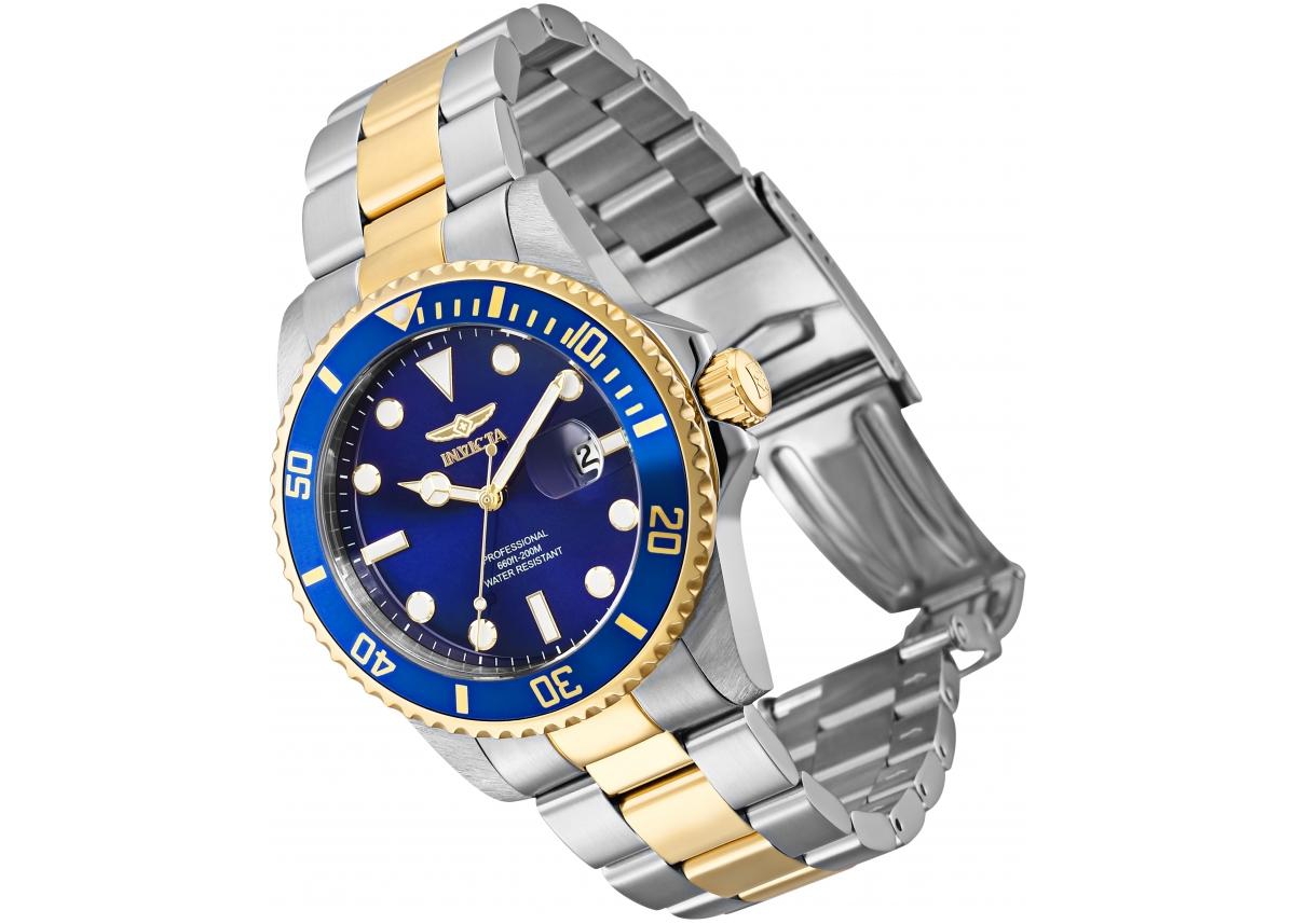 Invicta Men's 33268 Pro Diver Quartz 3 Hand Blue Dial Watch