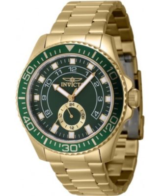 Men's 47132 Pro Diver Quartz Multifunction Green Dial Watch