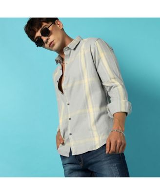 Men's Plaid Button Up Shirt