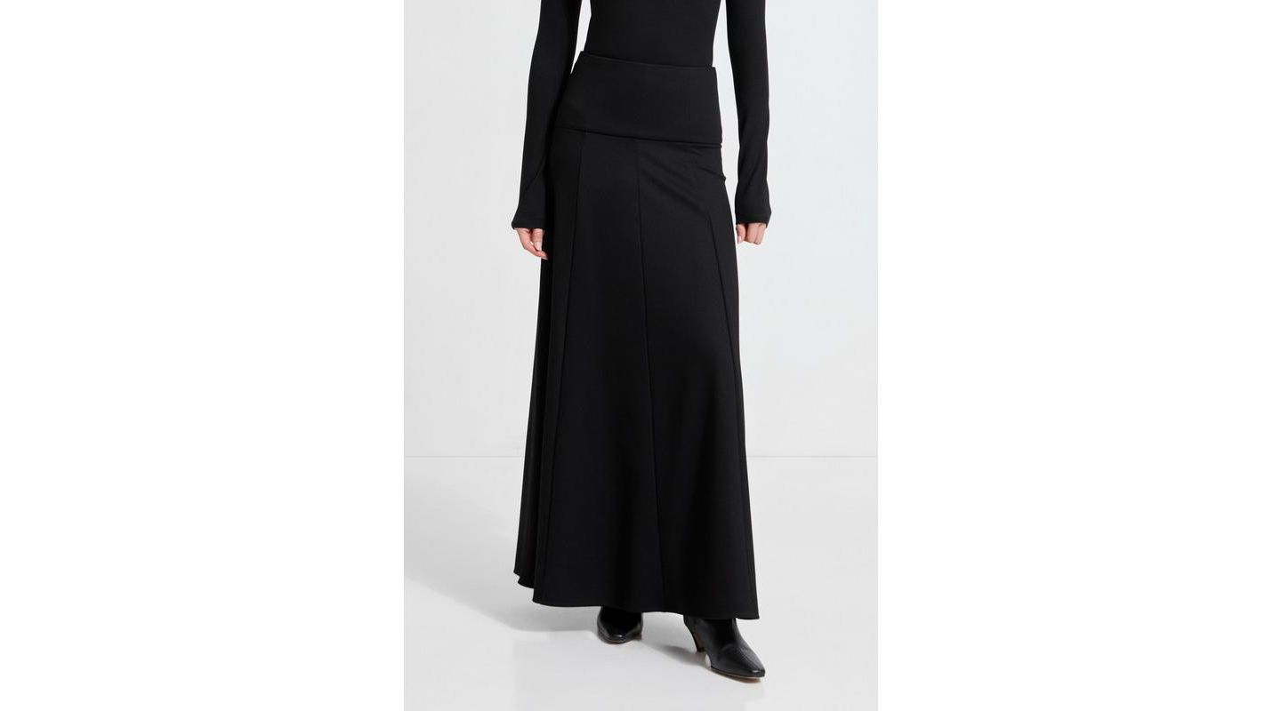 Женская юбка Marcella India Wide-Waistband Sculpted Fitted Pencil, цвет: Чёрный — фото 1