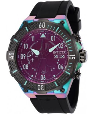 Men's 39901 Aviator Quartz Multifunction Black Dial Watch