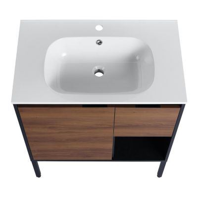 Streamdale Bathroom Vanity with Soft-Close Drawers and Gel Sink