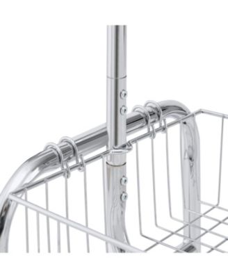 Streamdale Rolling Garment Rack with Basket