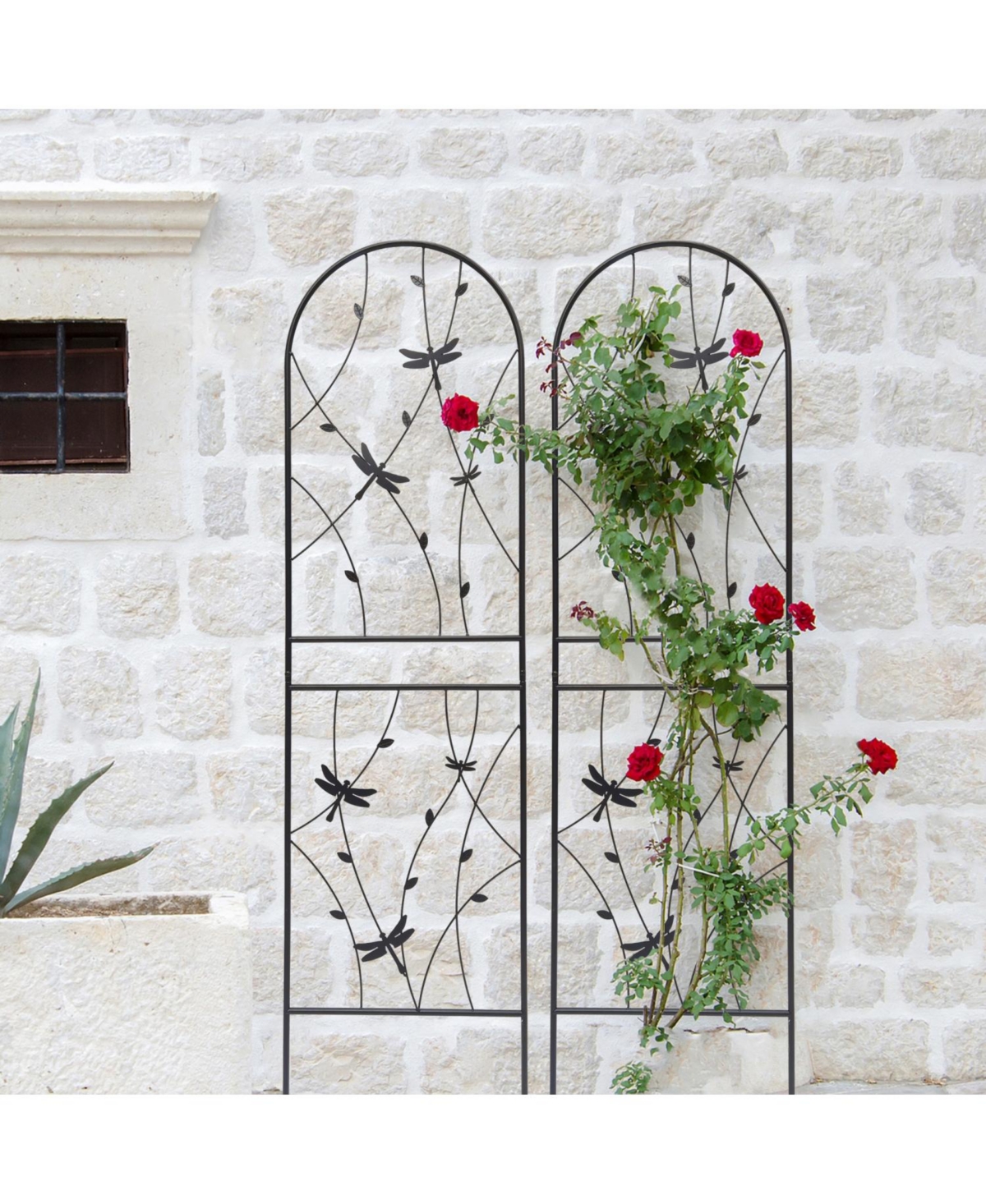 Streamdale Furniture Streamdale 4 Pack 71" Metal Garden Trellis - Climbing Plant Support