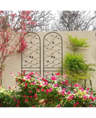 2-Pack 86.7" Metal Garden Trellis - Climbing Plant Support