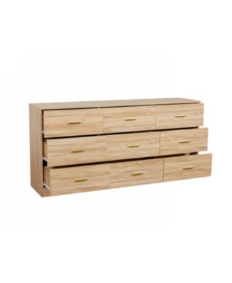 Modern 9-Drawer Bedroom Dresser