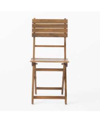 Outdoor Acacia Wood Folding Dining Chair (Set of 2) Natural