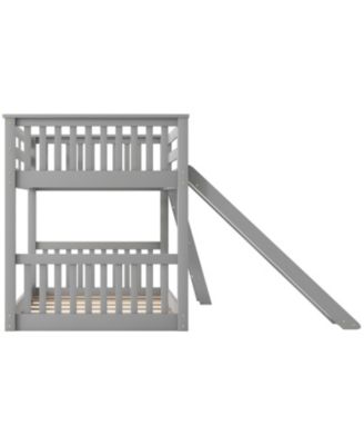 Twin over Twin Bunk Bed with Slide & Ladder