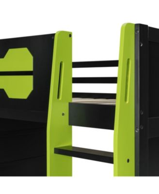 Loft Bed with Desk & Shelves