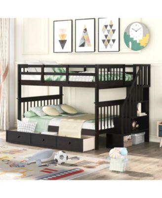 Stairway Bunk Bed with Drawer & Storage