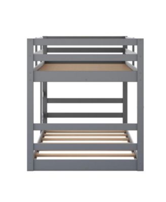 Twin Over Twin Bunk Bed with Ladder