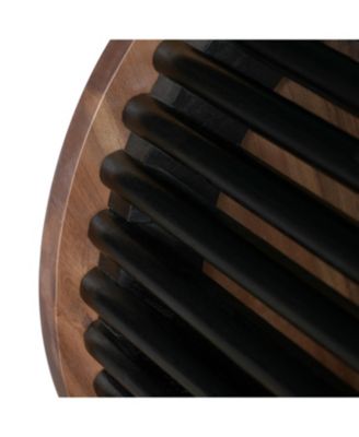 Acacia Wood Side Table - Handcrafted Modern Design