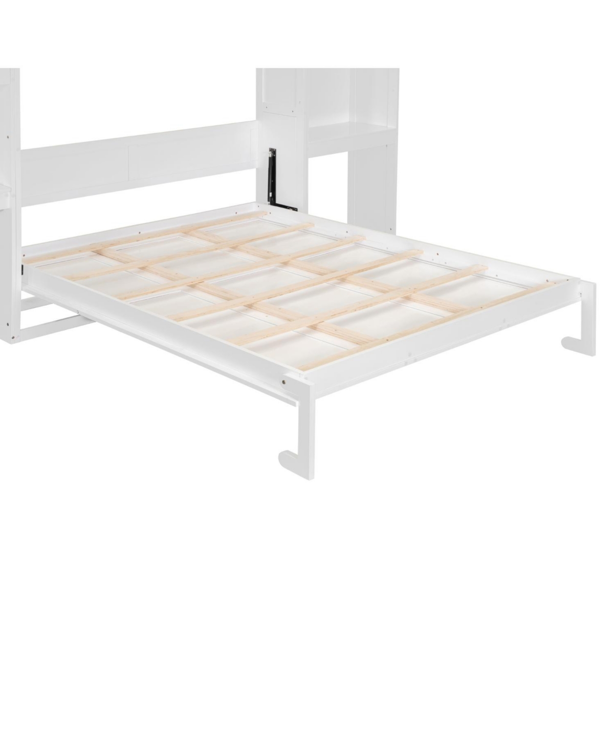 Streamdale Furniture Queen Size Murphy Bed with Desk Vanity and Cabinets