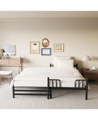 Twin size  Metal Pull-Out Bunk Bed Frame