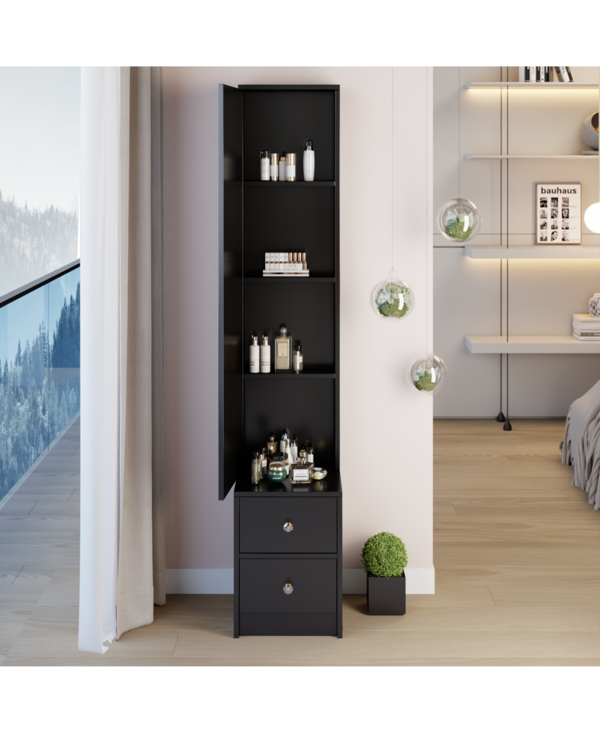 Streamdale Furniture Full Body Mirror Cabinet - Extra Large Storage