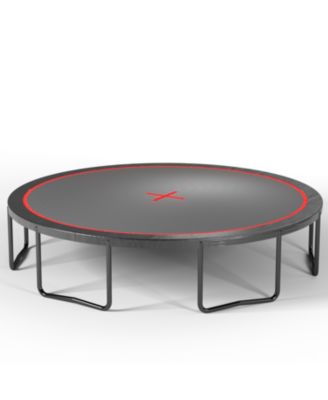 14FT trampoline Pumpkin- Black Red- fframe height 90cm