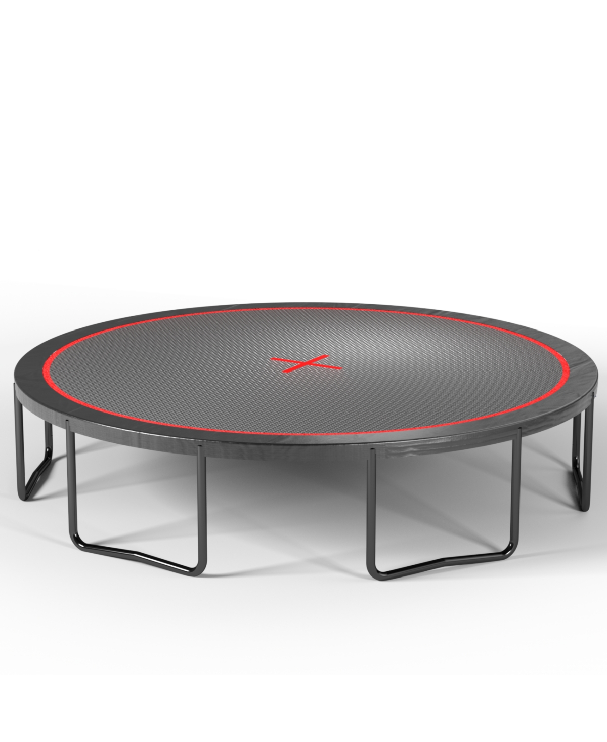 Streamdale Furniture 14FT trampoline Pumpkin- Black Red- fframe height 90cm