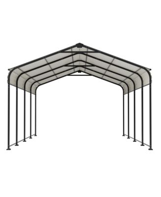 12x20 Metal Carport - Heavy Duty Car Shelter