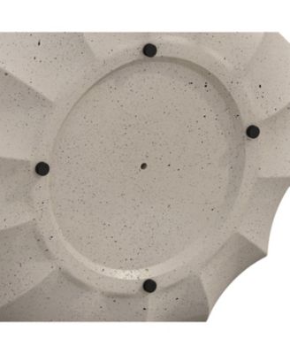 35" Modern Waterproof MgO Cement Coffee Table - Indoor/Outdoor (White)