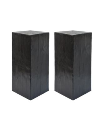 Streamdale Wood-Look Square End Table, Black, Indoor/Outdoor, 33.75"