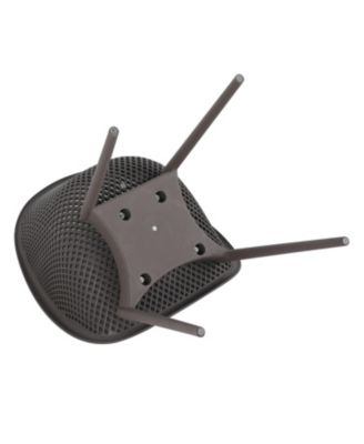 Streamdale Modern Lounge Chairs - Indoor/Outdoor, Warm Grey (2-Pack)