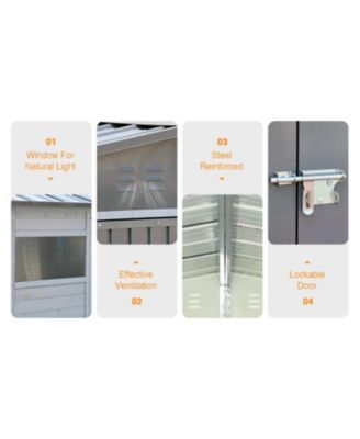 Streamdale 8x8FT Iron-Wood Tool Shed - Nature & Function