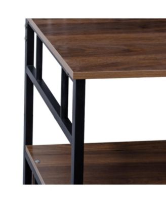 Kitchen Bakers Rack with Door & Storage Shelf