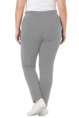 Women's Within Tall 7-Day Straight-Leg Elastic-Waist Stretchy Knit Pant