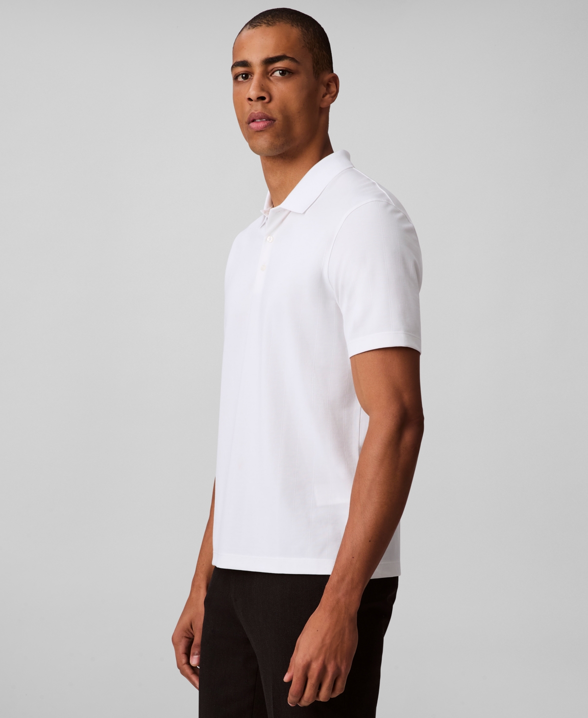 Calvin Klein Men's Short Sleeve Polo Shirt In White