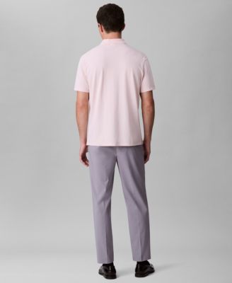 Men’s Short Sleeve Stretch Jacquard Polo Shirt