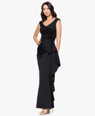 Petite Sleeveless Ruffle Detail Dress