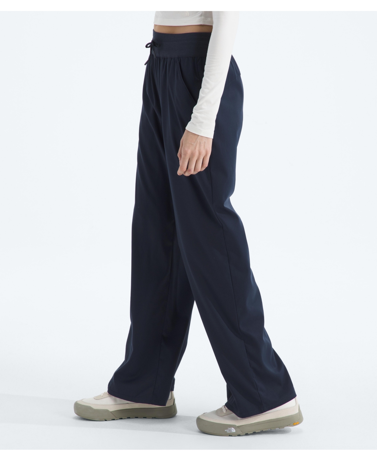The North Face Aphrodite Arise Wide Leg Pants In Blue
