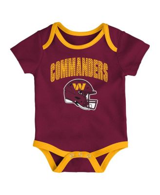 Infant 3-Piece Washington Commanders All Day Play Bodysuit Set