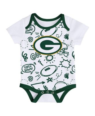 Infant 3-Piece Green Bay Packers All Day Play Bodysuit Set