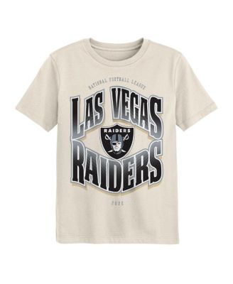 Outerstuff - Big Boys and Girls Cream Las Vegas Raiders Huddle T-Shirt